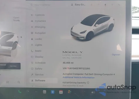 2024 Tesla Model Y Long Range Dual Motor All-Wheel Drive from USA, damaged, VIN 7SAYGAEE1RF122280